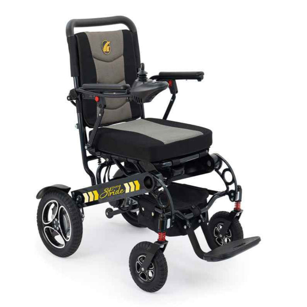 Golden Stride GP301 Folding Power Wheelchair – Lightweight & Portable-canada - Care Made
